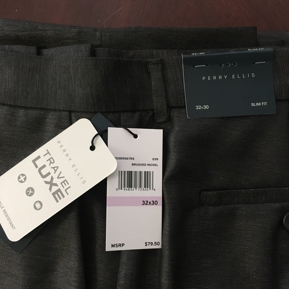 New Perry Ellis men’s slim fit pants